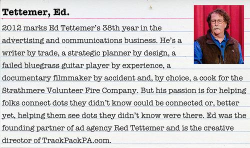Interested in creativity and big ideas? Meet advertising guru Ed Tettemer!
